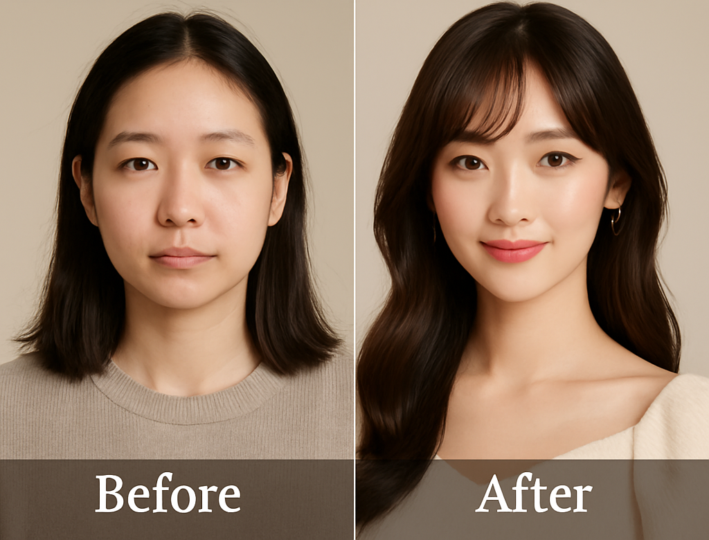 女性のビフォーアフター