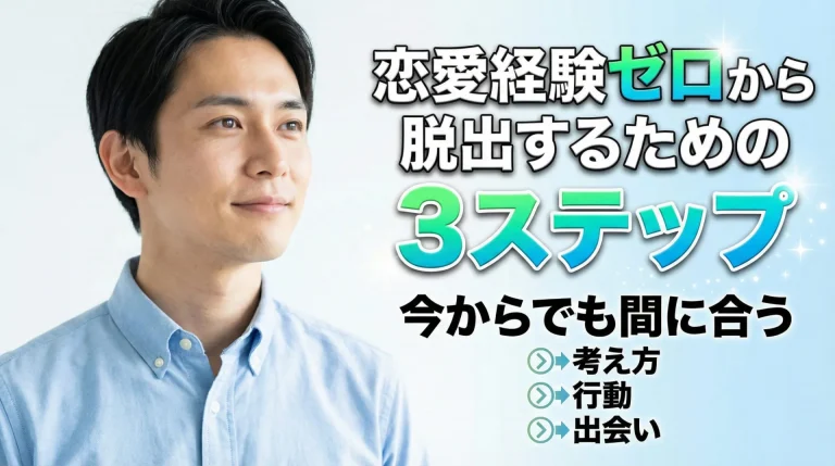 恋愛経験がない状態から婚活を始める手順を解説する記事のイメージ画像