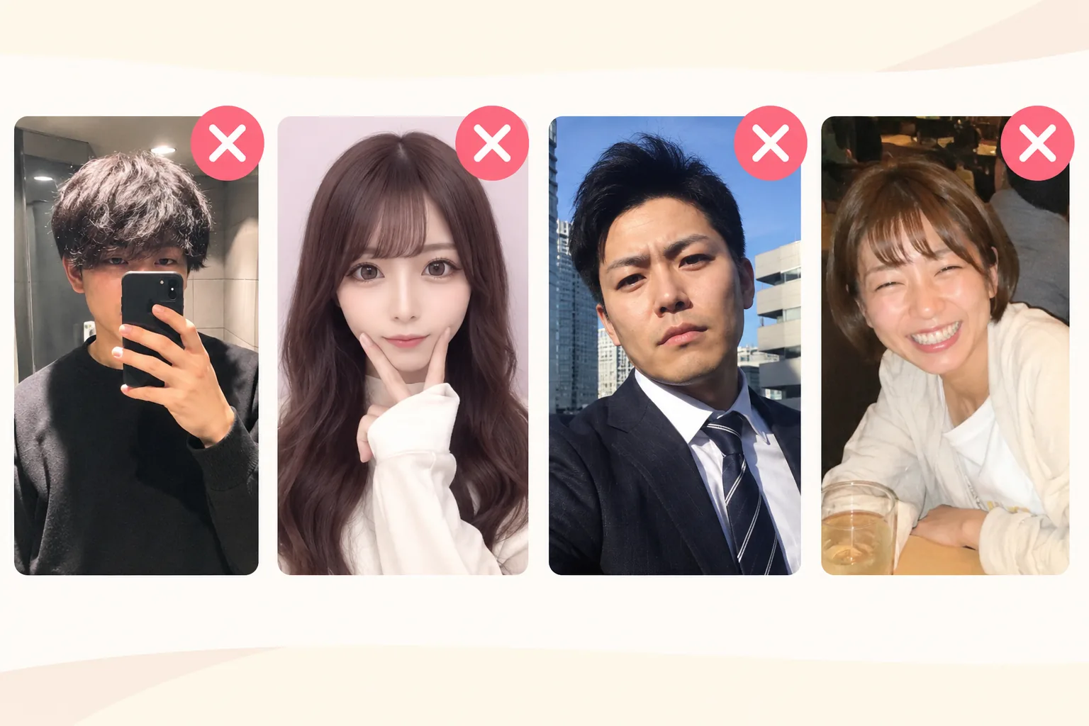 結婚相談所のお見合い写真NG例｜服装・表情・光の失敗パターン