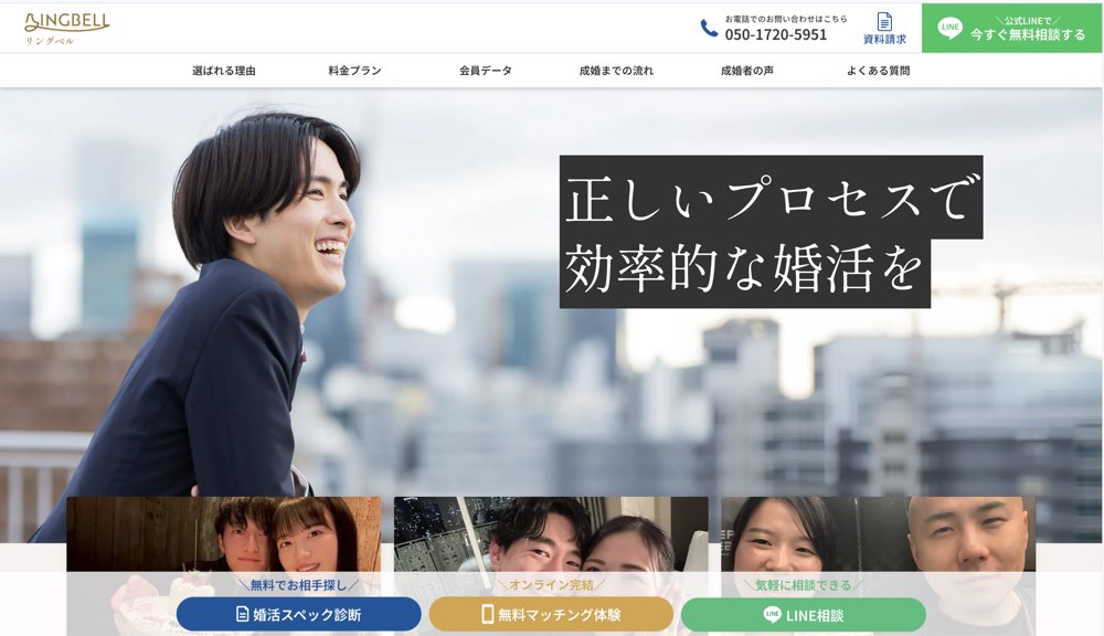 リングベルの公式サイト